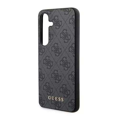 GUESS tok Samsung Galaxy A35 készülékhez GUOHCSA35G4GFGR PU 4G Classic Metal Logo fekete