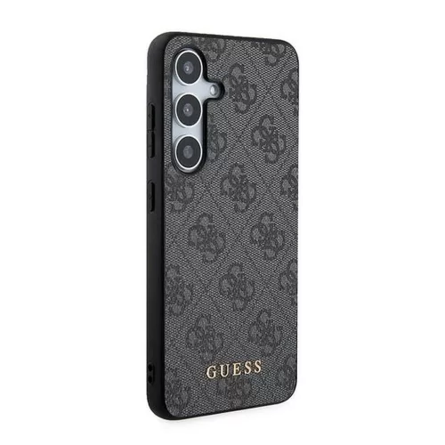 GUESS tok Samsung Galaxy A35 készülékhez GUOHCSA35G4GFGR PU 4G Classic Metal Logo fekete