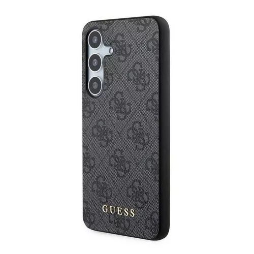 GUESS tok Samsung Galaxy A35 készülékhez GUOHCSA35G4GFGR PU 4G Classic Metal Logo fekete
