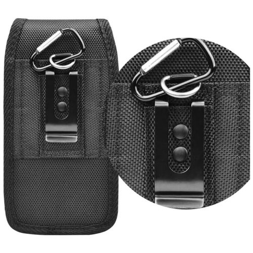 OXFORD model 3 álló univerzális tok iPhone 11 / 11 Pro / 12 / 12 Pro / 13 / 13 Pro / Samsung A10 / A41 / A50 / A51 / Huawei P30 Lite / P40 / P8 / P9 Lite készülékhez, fekete