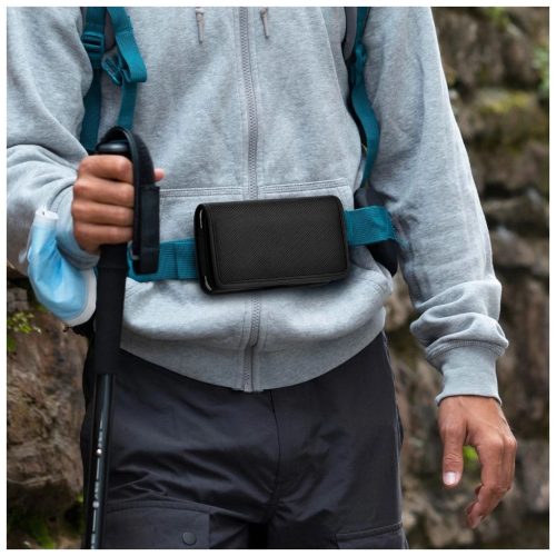 OXFORD model 2 vízszintes univerzális tok iPhone 6/7/8/12 MINI/13 MINI és Samsung A40/S5 készülékhez fekete