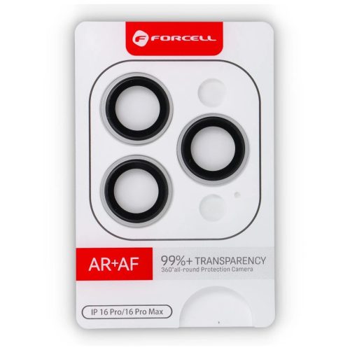 Forcell Premium iPhone 16 Pro / 16 Pro Max készülékhez kamera lencsevédő üveg titánfehér