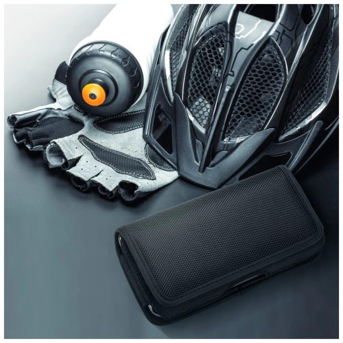 Vízszintes univerzális tok OXFORD Model 3 iPhone 11 / 11 Pro / 12 / 12 Pro / 13 / 13 Pro / Samsung A10 / A41 / A50 / A51 / Huawei P30 Lite / P40 / P8 / P9 Lite készülékhez fekete