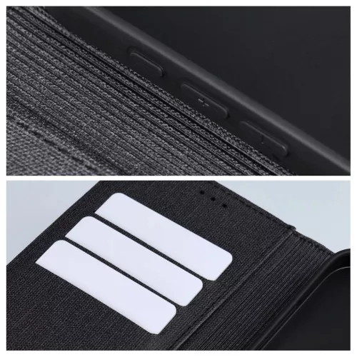 GOMMA Book tok Xiaomi Redmi Note 14 4G készülékhez fekete