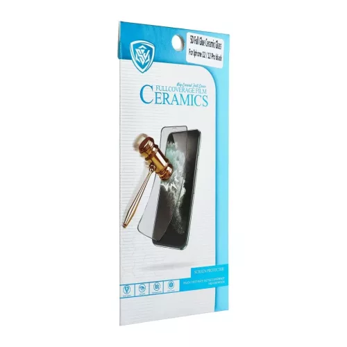5D Full Glue Ceramic Glass kerámia üvegfólia Xiaomi Redmi 10C/12C/10 Power készülékhez, fekete