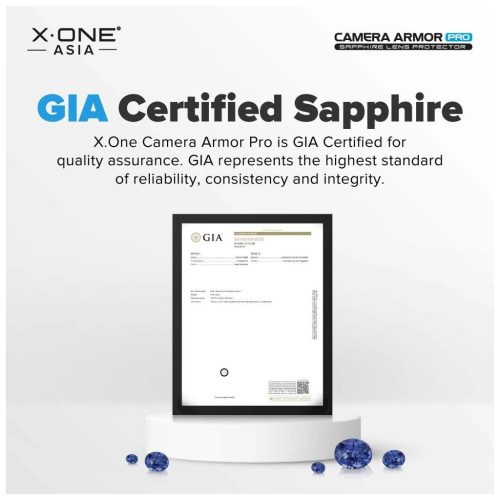 X-ONE Sapphire Camera Armor Pro kameravédő iPhone 17 Pro Max készülékhez ezüst