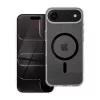 Tok iPhone 17 készülékhez AIR Drop Glue Colorful Ring Mag Cover, MagSafe-kompatibilis, fekete