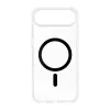 Tok iPhone 17 készülékhez AIR Drop Glue Colorful Ring Mag Cover, MagSafe-kompatibilis, fekete
