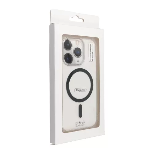 Tok iPhone 17 készülékhez AIR Drop Glue Colorful Ring Mag Cover, MagSafe-kompatibilis, fekete