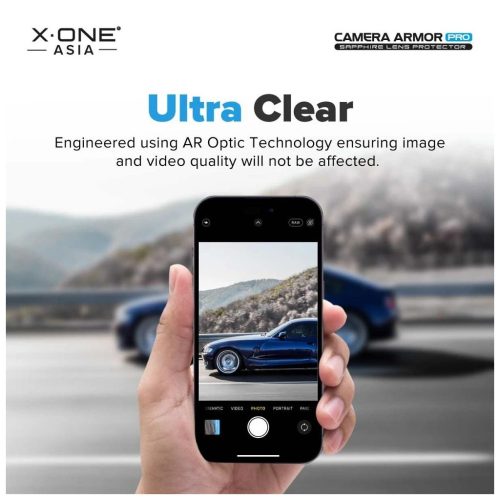 X-ONE Sapphire Camera Armor Pro iPhone 17 készülékhez ezüst