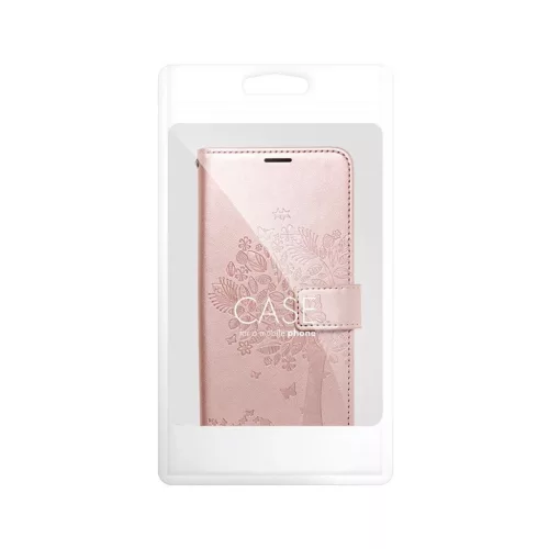 MEZZO könyvtok XIAOMI Redmi Note 10 Pro készülékhez rózsaarany
