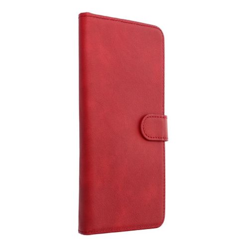 Univerzális COMMON S méretű könyvtok iPhone 12/13, Samsung S6, A5 2016, XCover 4, S22 és Huawei P8 2017 készülékekhez piros