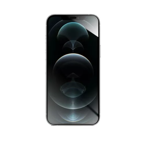 Forcell Flexible 5D Hybrid Glass kijelzővédő iPhone 12 Pro Max készülékhez fekete