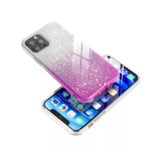 Xiaomi Redmi Note 15 5G készülékhez Shining tok átlátszó rózsaszín