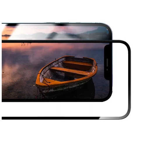 Forcell rugalmas 5D hibrid üvegfólia iPhone 14 Pro Max készülékhez fekete