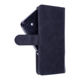   Univerzális COMMON könyvtok XL méret Samsung A12/A13 4G/A34 5G/A02s/Xiaomi Redmi 12 4G/12C/Note 12 4G/12 Pro 5G/Oppo A53s/A72/A92 készülékhez sötétkék