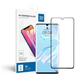   Huawei P30 PRO készülékhez edzett üvegfólia Blue Star 5D, teljes ragasztásos, tokbarát, fekete
