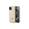 GUESS iPhone 13/14/15 készülékhez bőrtok GUHCP15SPS4DGPD 4G fém logó strassz arany