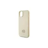GUESS iPhone 13/14/15 készülékhez bőrtok GUHCP15SPS4DGPD 4G fém logó strassz arany