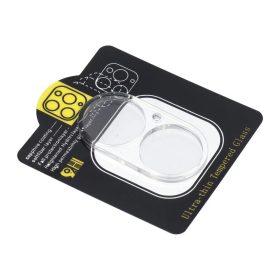   5D Full Glue kamera lencsevédő edzett üvegfólia iPhone 16 Plus készülékhez átlátszó