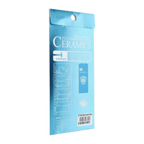 5D Full Glue Ceramic Glass kijelzővédő üveg Motorola G14 / G54 / G73 készülékhez fekete