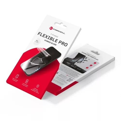 Forcell hibrid üvegfólia iPhone 16 készülékhez Flexible 5D fekete