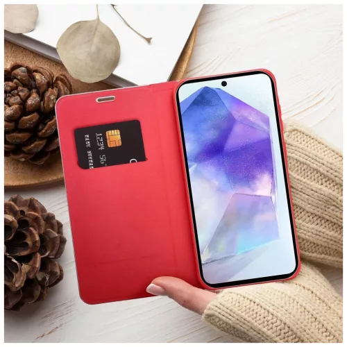LUNA Book Carbon tok XIAOMI Redmi Note 14 4G készülékhez piros