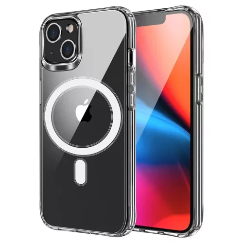 Samsung S25 PLUS készülékhez Mag Cover (MID) tok MagSafe kompatibilis átlátszó
