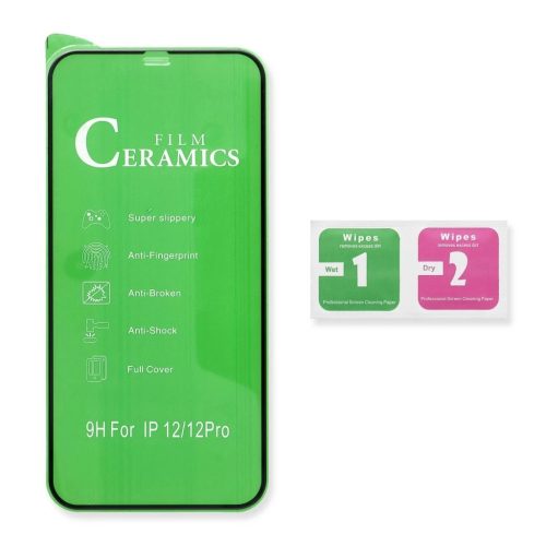 5D Full Glue Ceramic Glass kijelzővédő Motorola G52, G71s, G72 és G82 készülékhez fekete