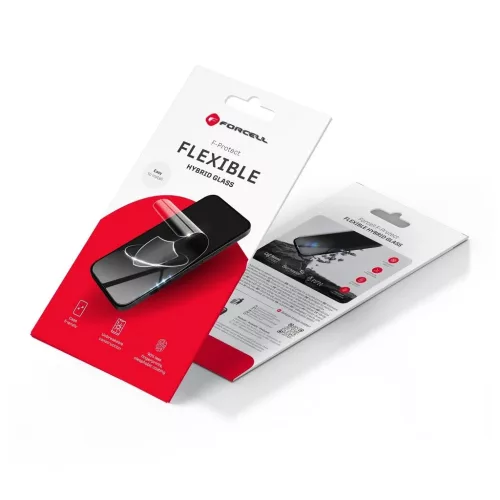 Forcell 5D rugalmas hibrid üvegfólia iPhone 17/17 Pro készülékhez fekete