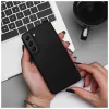 Samsung S25 Plus készülékhez szilikon tok, fekete