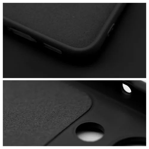Samsung S25 Plus készülékhez szilikon tok, fekete
