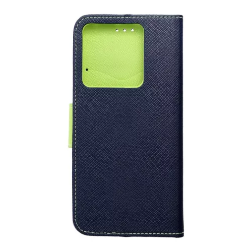 FANCY könyvtok XIAOMI Redmi Note 13 Pro 5G készülékhez tengerészkék / limezöld