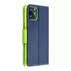 FANCY könyvtok XIAOMI Redmi Note 13 Pro 5G készülékhez tengerészkék / limezöld