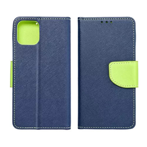 FANCY könyvtok XIAOMI Redmi Note 13 Pro 5G készülékhez tengerészkék / limezöld