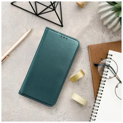 SMART MAGNETO könyvtok XIAOMI Redmi 14c készülékhez sötétzöld