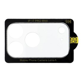   5D Full Glue kamera védőüveg iPhone 17 Pro Max készülékhez, átlátszó