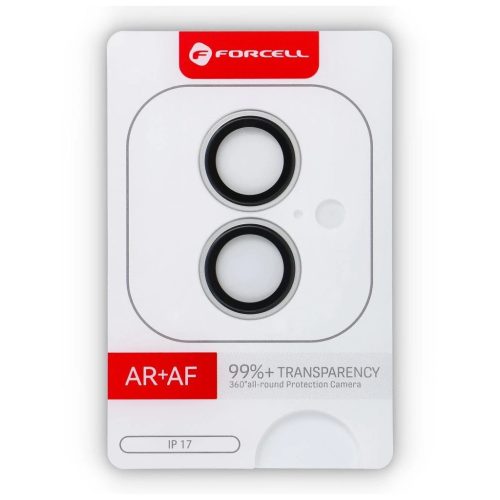 Forcell Premium iPhone 17 készülékhez kameralencse védőüveg ezüst