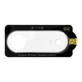   5D teljes ragasztású kamera üvegfólia iPhone 17 Air készülékhez, átlátszó