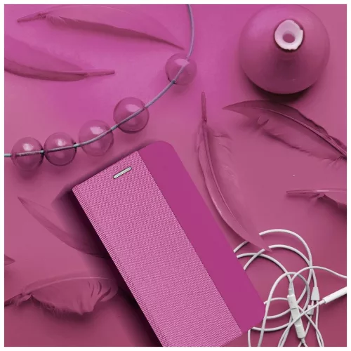 SENSITIVE könyvtok XIAOMI Redmi Note 14 PRO 4G készülékhez, világos rózsaszín