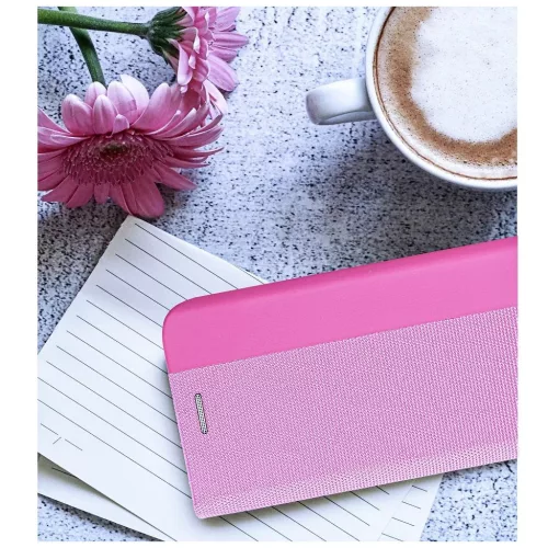 SENSITIVE könyvtok XIAOMI Redmi Note 14 PRO 4G készülékhez, világos rózsaszín