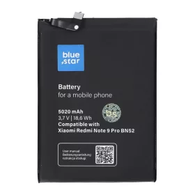   Xiaomi Redmi Note 9 Pro készülékhez akkumulátor (BN52) 5020 mAh Blue Star