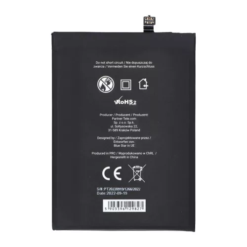 Xiaomi Redmi Note 9 Pro készülékhez akkumulátor (BN52) 5020 mAh Blue Star