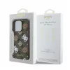 GUESS MagSafe-kompatibilis tok iPhone 16 Pro készülékhez GUHMP16LP4PWPW PU Peony on 4G Background barna