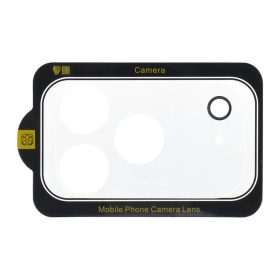   5D Full Glue kamera lencsevédő edzett üveg iPhone 17 Pro készülékhez átlátszó