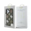 GUESS PU Peony on 4G Background telefontok iPhone 16 készülékhez MagSafe-kompatibilis barna