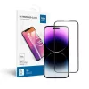 iPhone 14 Pro Max készülékhez edzett üveg kijelzővédő Blue Star 5D teljes ragasztással fekete