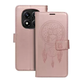   MEZZO dreamcatcher könyvtok XIAOMI Redmi Note 14 PRO 4G készülékhez rózsaarany