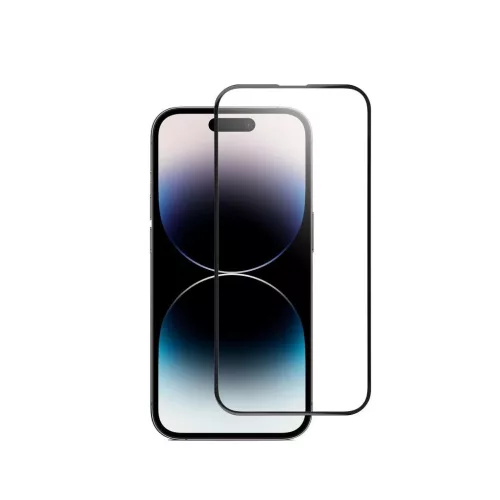 Blue Star 5D full glue edzett üvegfólia iPhone 14 PRO készülékhez fekete