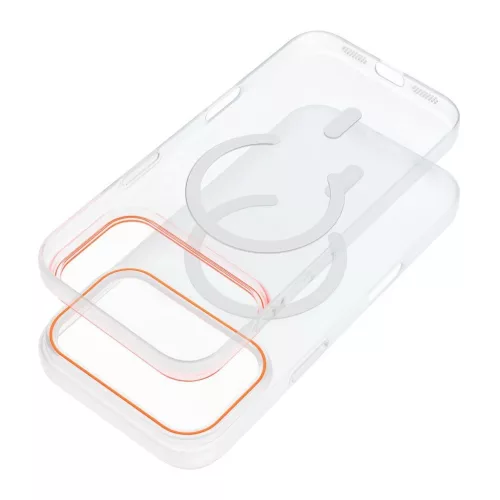 Go Orange iPhone 17 készülékhez tok MagSafe kompatibilis átlátszó